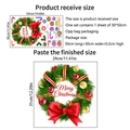 Gedetailleerde gids voor kerstkrans muurstickers en verpakkingsinformatie - 30*50cm