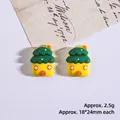 Yellow resin tree house miniature flatback charm for DIY phone case and crafts - House Style 2