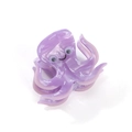 Cute purple octopus hair claw clip with marble texture for ocean themed hairstyles - Purple Octopus
