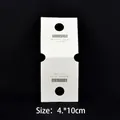 White 4x10cm jewelry card for handmade silver earrings and necklaces display - 4*10cm