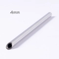 Polierte silberne 4mm Edelstahl-Hohlnadel mit scharfem Schliff für Piercing-Zubehör - 8G-3mm*75.4mm