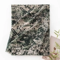 Sjaal van imitatie-kasjmier met elegant groen slangenpatroon en zachte wintertextuur - 68*190cm / Donkergroene slangenprint