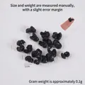 Modèle miniature de champignon noir en TPR pour mini-cuisine DIY, taille 1cm - Mini Champignon Oreille de Bois de 1 cm (TPR)