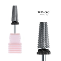 Punta per fresa per unghie 5-in-1 in tungsteno W05-XC con trama a spirale per manicure - Punta per fresa per unghie 5 in 1 di alta qualità - Extra grossa (W05-XC)