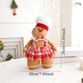 Detalle de peluche de jengibre con medidas de 28cm de altura y 20cm de ancho para regalo - Mujer de Jengibre de Pie