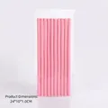 Pink 10-piece set of flexible foam curling rods for heatless hair styling in 24x1.0cm - 1.0cm Diameter/10Pcs / Light Pink