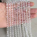 Multiple strands of high-quality transparent round crystal glass beads for DIY jewelry - 10mm Approximately 38 Beads Per String / Transparent White Glass Beads