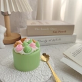 Green strawberry matcha cake scented candle for romantic home decor and birthday gifts - Matcha Cake