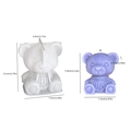 3D geometric sweater bear silicone mold for DIY candles and resin casting projects - Large Knit Sweater Bear / Silicone Mold