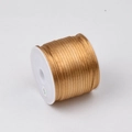 Cordino in seta coreana n. 5 dorato da 1,5 mm per creazione di gioielli fai da te e nodi cinesi - Kaki
