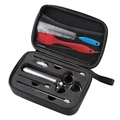 Kit de jeringa para carne de acero 304 con agujas y pinceles en estuche negro con cremallera - Set Básico Estuche Negro + Pincel de Silicona Dividido + Cepillo Azul + 3 Agujas + 2 Cepillos Pequeños + Anillos de Silicona