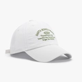 Berretto da baseball bianco ad asciugatura rapida con ricamo verde vintage Santa Monica - Bianco