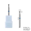 2.3mm diamond nail drill bit for cuticle removal with blue ring marker and size detail - Small UFO PG-16
