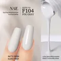 Vernis à ongles gel végétal Gris Nuage F104 avec finition mate et brillante éclatante - F104 Gris Nuage