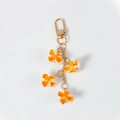 Portachiavi creativo in PVC con popcorn simulato e anello a D in metallo dorato - Popcorn Gusto Originale (4 Pezzi)