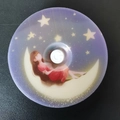 Rechargeable LED night light with a girl on moon illustration for bedroom dorms - Moon Girl