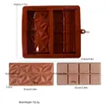 Molde de silicona para chocolate de doble rejilla con diseños geométricos y rectangulares - Estilo Compuesto de Doble Rejilla Grande (D4931)