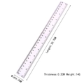 30cm transparent plastic ruler with dual CM and Inch scales for students and office use - Transparent Straight Ruler (30CM)