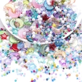 DIY jewelry making kit featuring colorful star, moon, and seed beads in candy tones - Multicolor