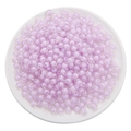 Colorful acrylic bead-in-bead for DIY necklace and handmade jewelry making materials - Transparent Purple Round Beads