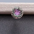 Vibrant violet round brilliant cut zircon gemstone for DIY earring jewelry making - 6.2MM / Violet Light VL (22#)