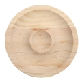 Pine wood beaded jewelry display tray with natural wood grain for DIY bracelet design storage - Solid Wood / Round Pine (9.5x1.5cm)