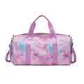 Sac de sport galaxie rose et violet avec des bandoulières réglables et amovibles - Graffiti Argent Rose Mauve