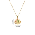 Collana albero della vita oro con zirconi colorati, ciondolo 26mm x 22,6mm - Albero della Vita Strass Colorato (A1791)