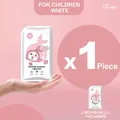 Impermeabile bianco in EVA per bambini in confezione compatta formato carta - Impermeabile a Card per Bambini / Bianco