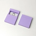 Lavender purple jewelry display box with transparent PE film and square slide design - Light Purple Covered Drawer Box (With Inner Box) / 7*7*2cm / Light Purple