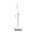 304 stainless steel dessert knife with white bamboo style handle, 21.2cm length - White Dessert Knife