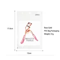 Rose gold eyelash curler with pink glitter handles in PVC bag packaging 31g weight - Rose Gold / PVC Bag