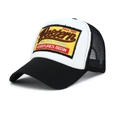 Cappellino trucker bianco e nero con ricamo Western e toppa Since 1985 vintage - Nero / Regolabile