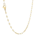 Collar clásico de eslabones tipo labios en acero inoxidable dorado con cierre de langosta - Estilo A Dorado (KN118248-Z)
