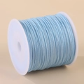 Spool of light blue 0.8mm nylon cord for handmade bracelets and necklaces - Lake Blue