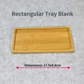Rectangular bamboo tray blank 17.5x8.8cm for DIY mosaic crafts and coaster projects - Rectangular Tray (17.5x8.8cm)