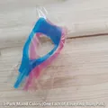 Eyelash application tool set featuring 3 pieces in rose red, blue, and pink colors - Set of 3 / Multicolor