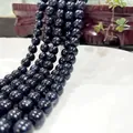 Polished deep blue starry tiger eye glass beads jewelry for bracelet making - Blue Sands 36 / 6mm / Approx 63pcs