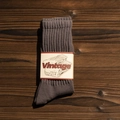 Chaussettes rétro en coton tricoté marron foncé pour hommes et femmes de style vintage - Taille Unique(EU 35-44) / gris foncé