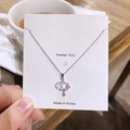Collier étoile en argent avec opale irisante et détails en zircons pavés fins - Double Étoile Colorée Argent