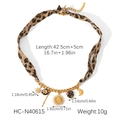 Specifiche dettagliate delle dimensioni per collana leopardata con ciondoli sole e luna - Collana Leopardata Sole Luna Stella (HC-N40615)