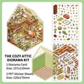 Cosy Attic 2.5D DIY scenery sticker set with PET material and furniture elements - Wonderful Attic