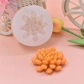 Silikonform für Sukkulenten-Blumen zur Tortendekoration und detailreiche Schokolade - Großer Sukkulenten-Stil (3)