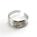 Anello Geometrico di Moda [J-01] / Argento