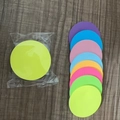Notas adhesivas redondas neón 3x3 pulgadas en verde rosa y violeta surtido - Forma Redonda (8 Colores 240 Hojas)