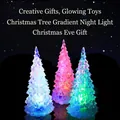 Three-piece set of gradient LED Christmas tree night lights in blue and green colors - Acrylic Christmas Tree (No Box)