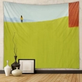 Detail showing high-quality woven texture of the Bohemian wall tapestry in a home setting - Design CX0327-25