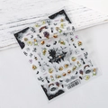 Selbstklebende 5D Halloween Nagelaufkleber mit Kürbis und Geist Designs Modell TS-191 - Verrückte Kürbis-Laterne (TS-191)
