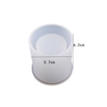 Transluzente zylindrische Silikonform für DIY-Handwerk, 6,2 cm Höhe und 5,7 cm Durchmesser - Kleiner Zylinder-Stifthalter