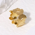 Gold Butterfly Theme Hollow Band Style (JR419-G7)